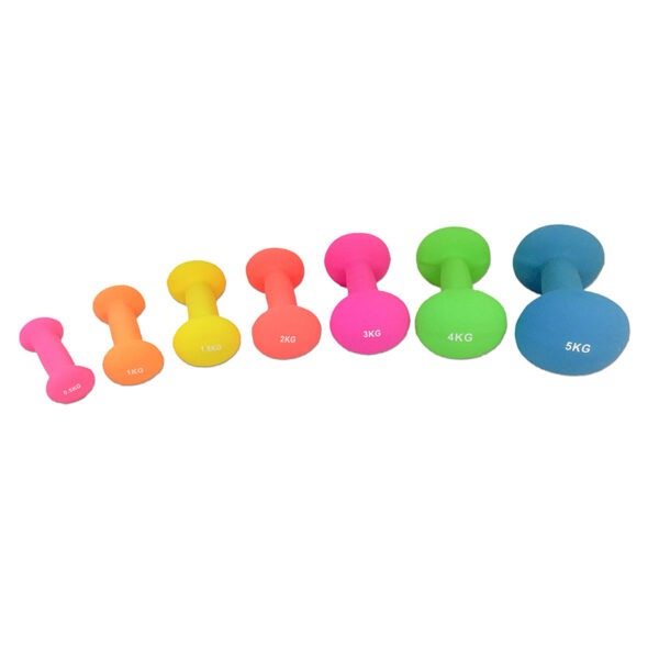 Hantlid TUNTURI Neopreen Dumbbells 0.5kg, roosad - Image 2