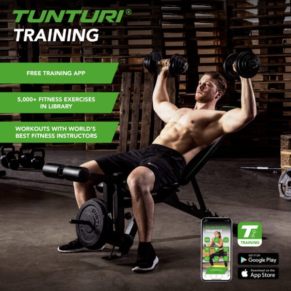 Hantel TUNTURI Dumbbellset 10kg, 1 bar - Image 9