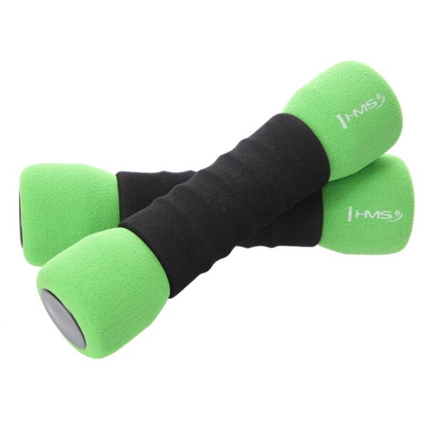 Hantlid HMS CM07 Soft Dumbbells 2 x 1,5 kg, rohelised