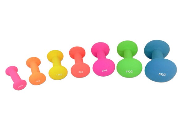 Hantlid TUNTURI Neopreen Dumbbells 1.5kg, kollased - Image 2