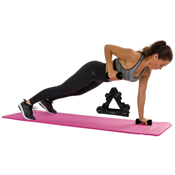 Hantlid TUNTURI Neopreen Dumbbellset, 3 paari + hoidik - Image 8