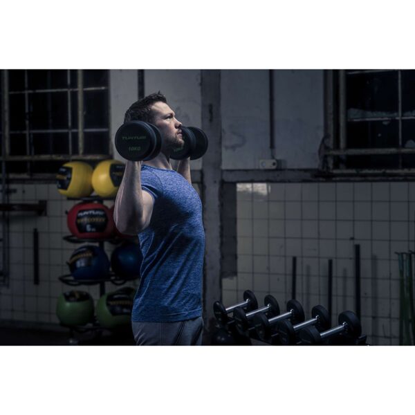 Hantlid TUNTURI PU Pro Dumbbell Set 14-32kg (10prs, 460kg) - Image 4