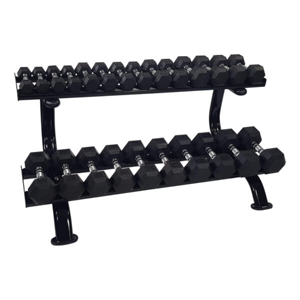 Hantlite ladustamisriiul TUNTURI Dumbbell Rack Prof, 2-korruseline - Image 6