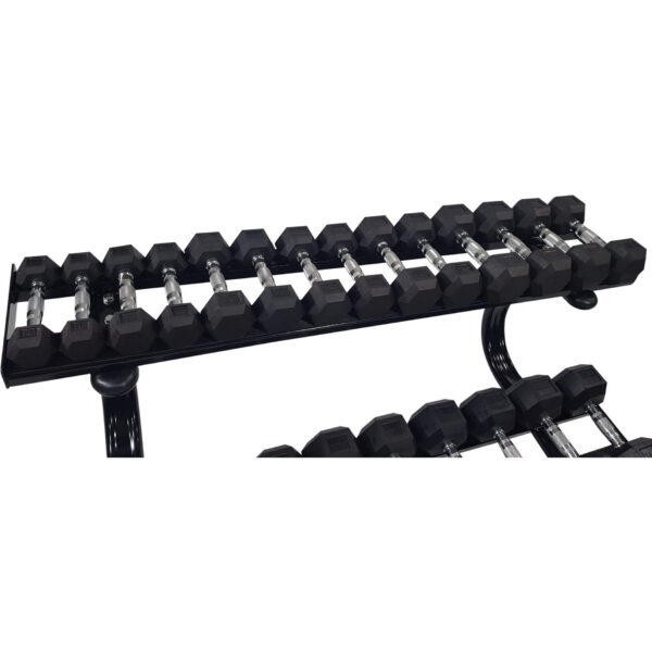 Hantlite ladustamisriiul TUNTURI Dumbbell Rack Prof, 2-korruseline - Image 4