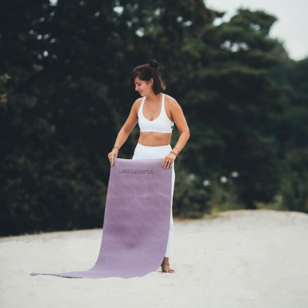 Joogamatt TUNTURI TPE Yogamat 4mm, lilla - Image 4