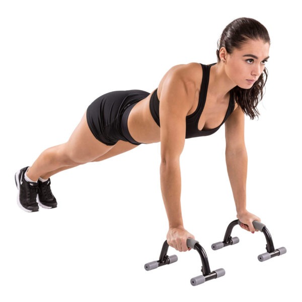 Kätekõverdustoed TUNTURI Push Up Bars, must-hall - Image 3