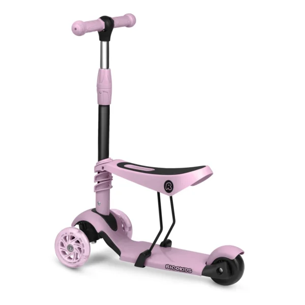 Laste tõukeratas RICOKIDS Cubi, roosa - Image 3