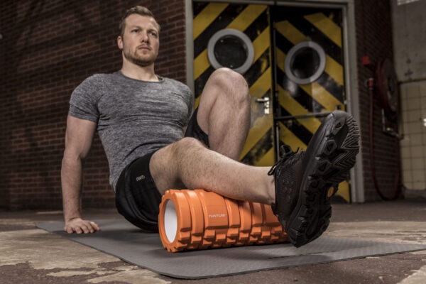 Massaažirull TUNTURI Yoga Foam Grid Roller 33cm, oranž - Image 5
