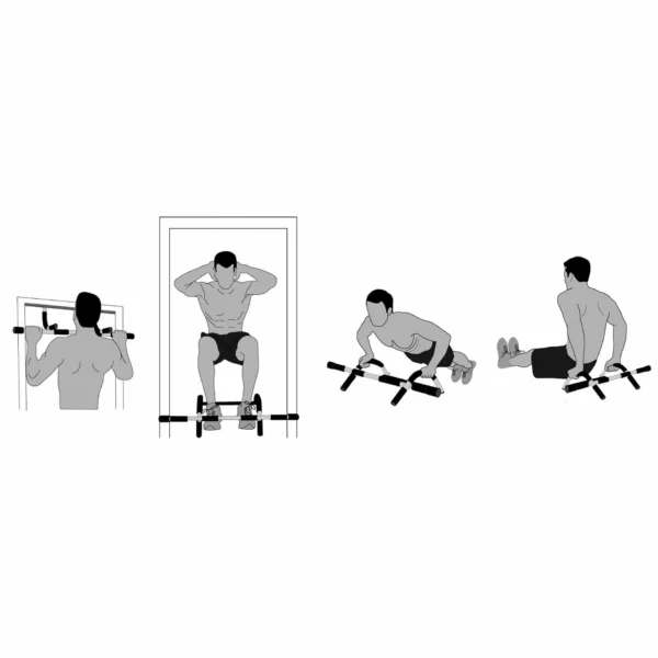 Multifunktsionaalne lõuatõmbekang uksele TUNTURI Multifunctional Door Gym - Image 2