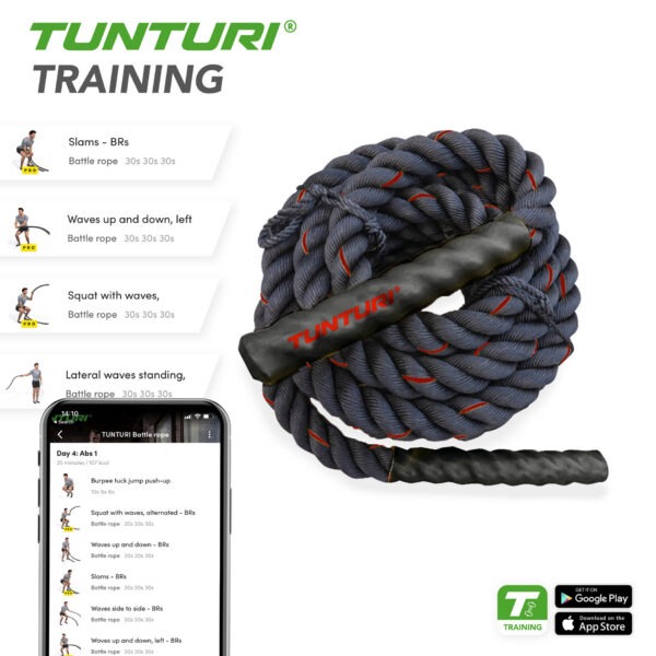 Treeningköis TUNTURI Battle Rope 12m - Image 4
