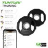 Raskuskettad TUNTURI Olympic Rubber Plates, 50 mm, 1.25kg - Image 3