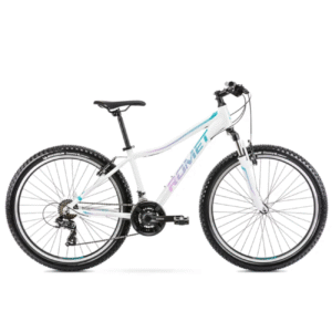 Noorte jalgratas ROMET Jolene 6.1, 26" valge-roheline-lilla (L)