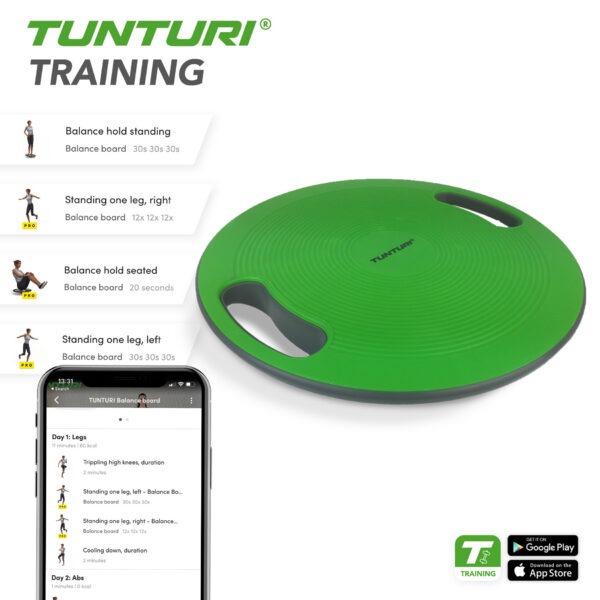 Tasakaalulaud TUNTURI Balance Board with handles - Image 3
