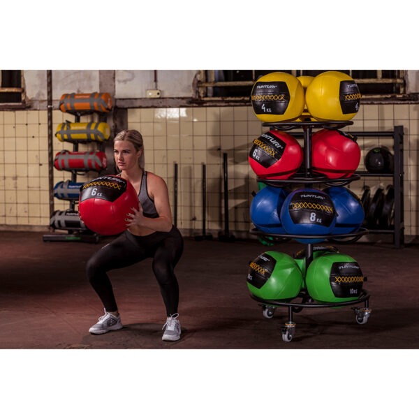 Topispall Tunturi Wall Ball 4 kg, kollane - Image 7
