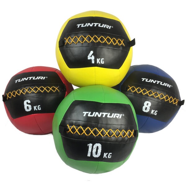 Topispall Tunturi Wall Ball 4 kg, kollane - Image 5