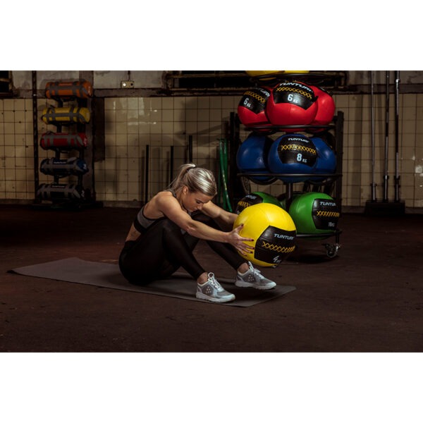 Topispall Tunturi Wall Ball 4 kg, kollane - Image 3