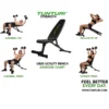 Treeningpink Tunturi UB20 Utility Bench - Image 5