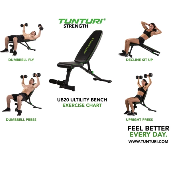 Treeningpink Tunturi UB20 Utility Bench - Image 5