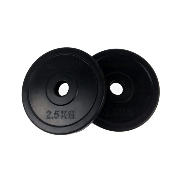 Raskuskettad TUNTURI Rubber Plates, 50 mm, 2,5 kg (paar)