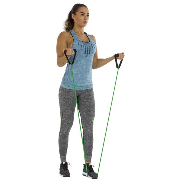 Võimlemiskomplekt TUNTURI Tubing set with grip, medium, roheline - Image 12