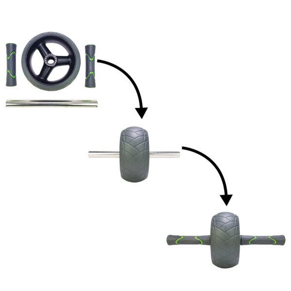 Kõhulihaste rull TUNTURI PRO Exercise Wheel Deluxe - Image 4