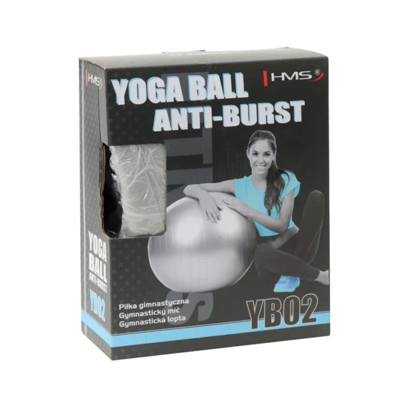 Võimlemispall HMS YB02N Gym Ball 75 cm, hall - Image 3