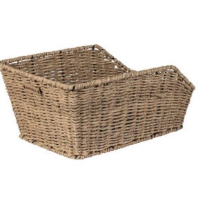 Jalgratta pakiraamikorv Basil Cento Rattan Look, helepruun