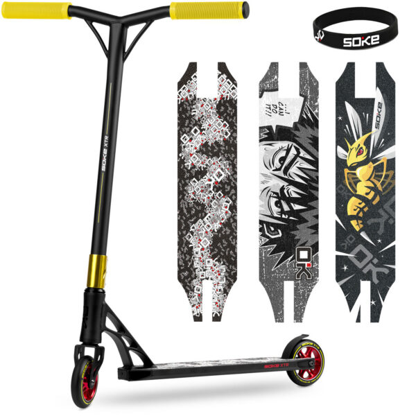 Trikitõukeratas SOKE XTR, must-kollane