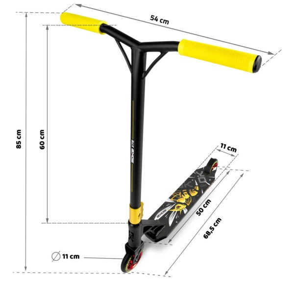 Trikitõukeratas SOKE XTR, must-kollane - Image 2