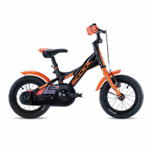 Laste jalgratas S'Cool XXlite, 12" must-oranž