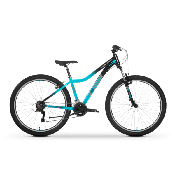 Noorte jalgratas TABOU Venom 1.0 W, 26" must-türkiis, 10-12 a