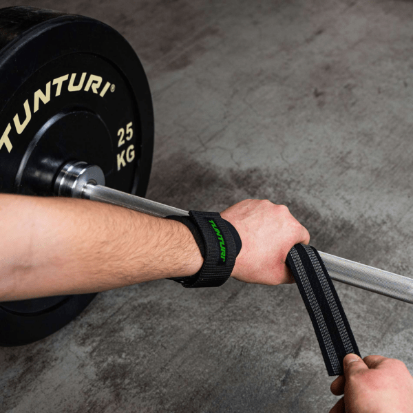 Randmerihmad TUNTURI Pro Padded Powerlifting Straps - Image 11
