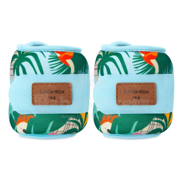 Randme- ja pahkluuraskused SPOKEY Home Jungle 2x1 kg, sinine-kirju