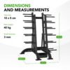 Tõstekangide ja raskusketaste hoidik TUNTURI PRO Aerobic Pump Set Rack (30 sets) - Image 3