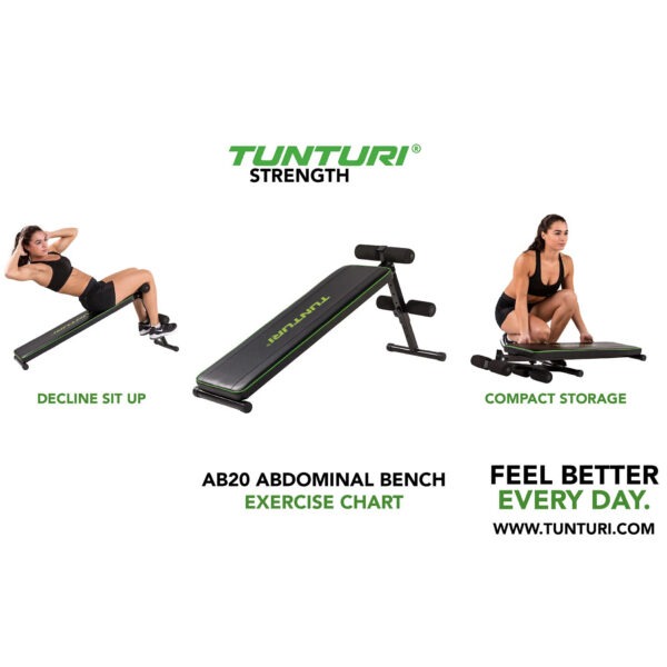 Treeningpink TUNTURI AB20 Abdominal Bench - Image 6