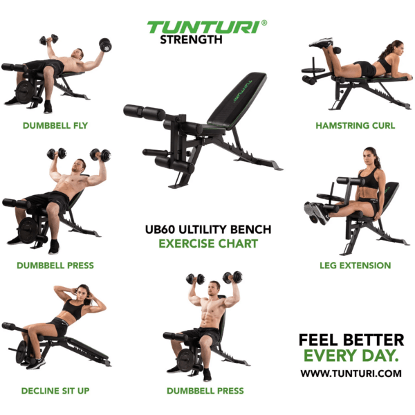 Treeningpink TUNTURI UB60 Utility Bench - Image 3