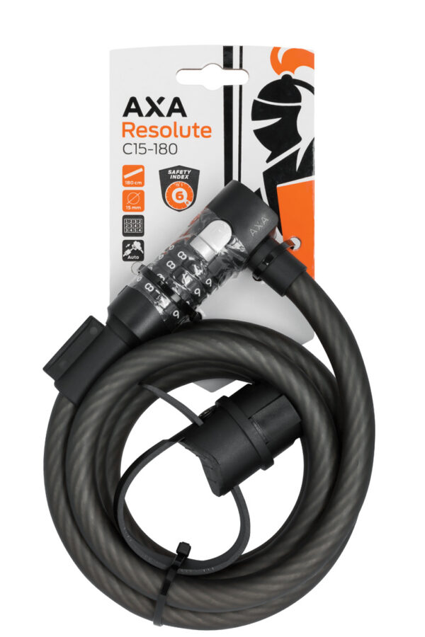 Jalgratta trosslukk AXA Resolute C15-180, pikkus 180 cm - Image 3