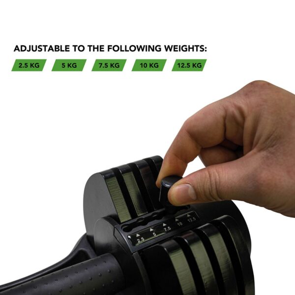 Reguleeritav hantel TUNTURI Selector Dumbbell 12,5 kg - Image 3