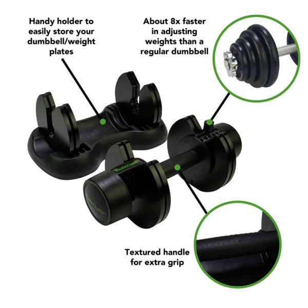 Reguleeritav hantel TUNTURI Selector Dumbbell 12,5 kg - Image 4