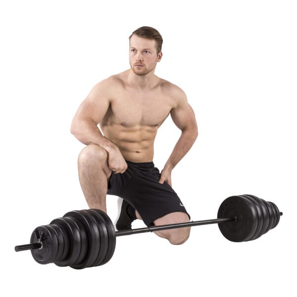 Hantli-/tõstekangikomplekt TUNTURI Vinyl Barbell/Dumbbell Set 50kg - Image 2
