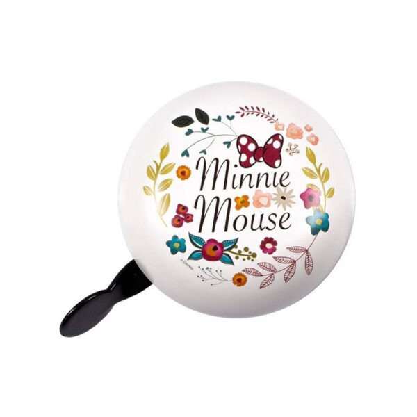 Jalgrattakell Minnie Ornament Retro, valge-must