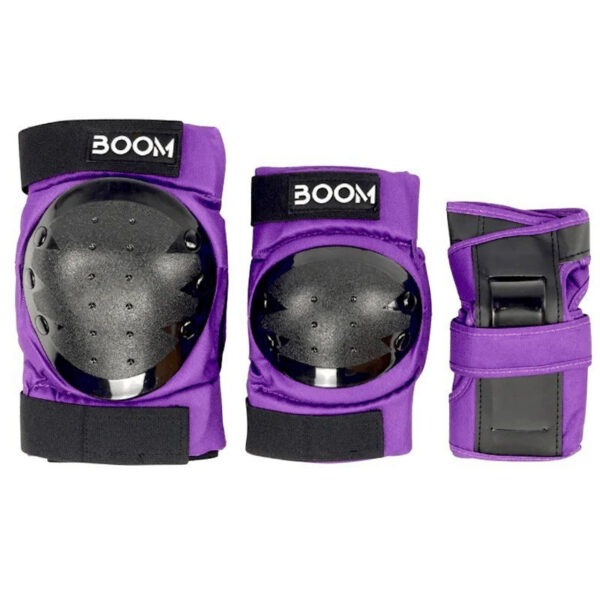 Kaitsmed BOOM Classic Tripple Pad Set, lillad (S) - Image 3