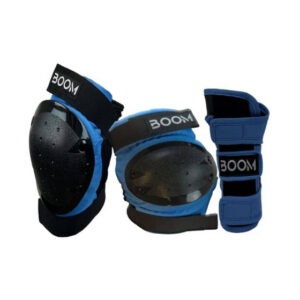 Kaitsmed BOOM Classic Tripple Pad Set, sinised (M)