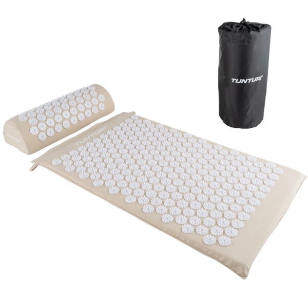 Punktimassaaži matt  ja padi Tunturi Acupressure Mat And Pillow, Beige - Image 9