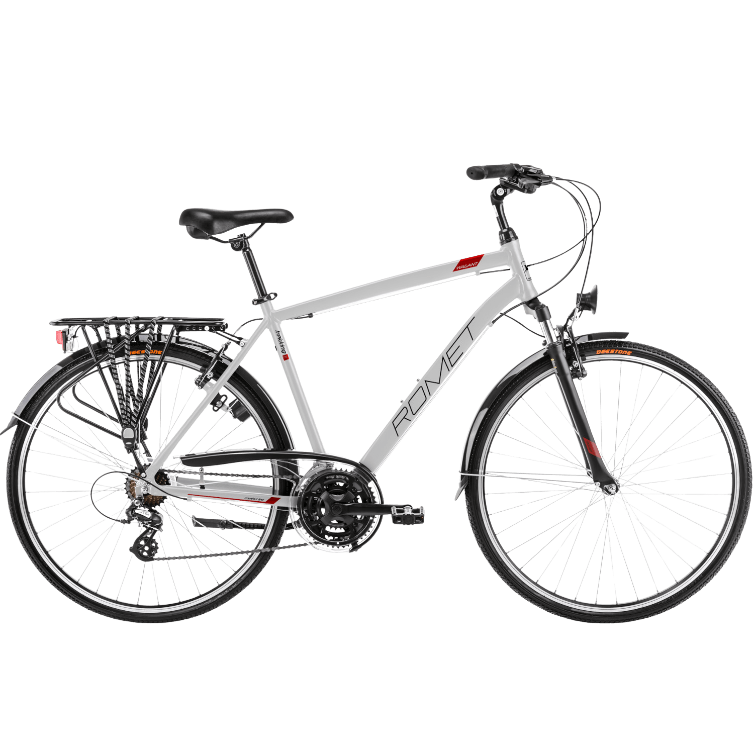 Jalgratas ROMET Wagant, hall-punane (L)