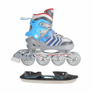4in1 (rull)uisud NILS EXTREME NH18192 In-line Skates/Hockey Ice Skates, hall-sinine, M (34-38)