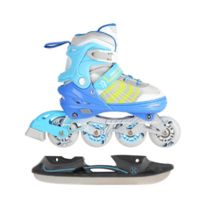 4in1 (rull)uisud NILS EXTREME NH18192 In-line Skates/Hockey Ice Skates, valge-sinine, M (34-38)