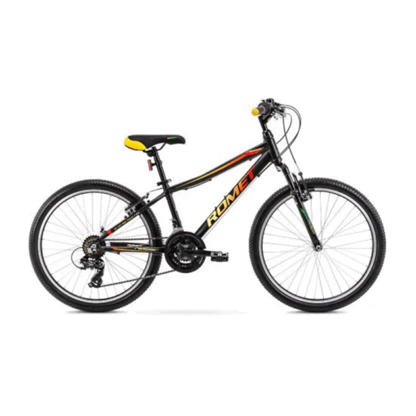 Jalgratas ROMET Rambler 24, must-oranž