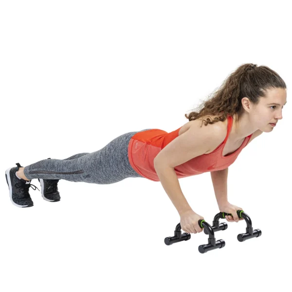 Kätekõverdustoed TUNTURI Push Up Bar PVC, must-roheline - Image 2