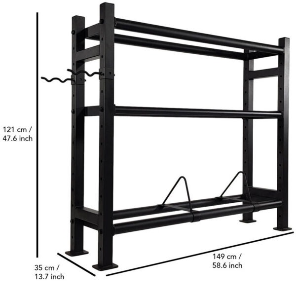 Multifunktsionaalne alus Tunturi Wall-Kettle-Bumper Multi Storage Rack (1/2 - Image 6